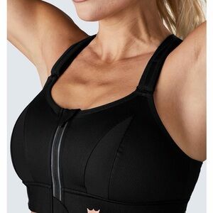 SHEFIT Ultimate high impact Sports Bra with Front Zipper Small